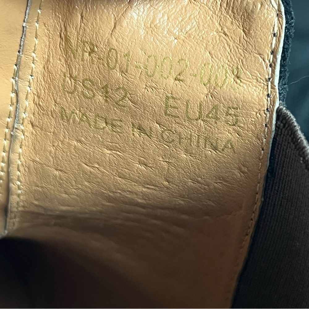 New Republic Black Suede Chelsea Boots Mens Size 12 - Picture 9 of 9